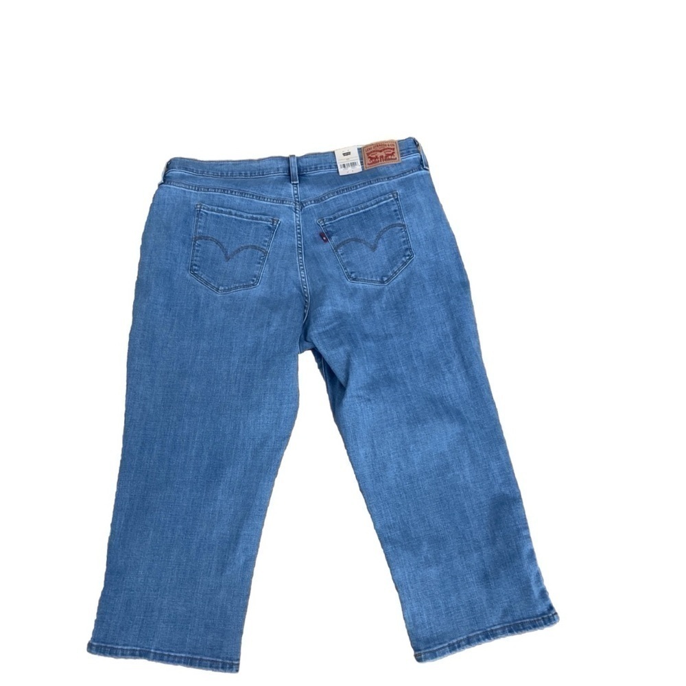 NWT Levi’s Shaping Capri Jeans 311 Stretch Smoothing Tummy Panel 10  14 20W New - Picture 11 of 11